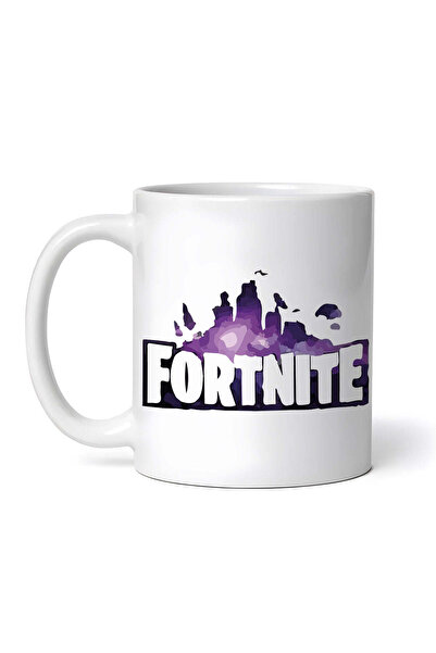 OEM Cană albă personalizată, logo Fortnite violet, INOVATIX®. 330 ml