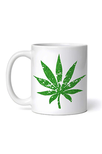 OEM Cană albă personalizată, floare de canabis, INOVATIX®. 330ml