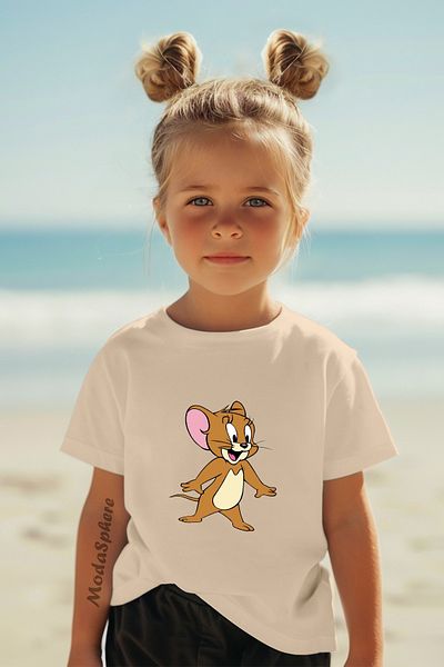 ModaSphere Printed Crew Neck Short Sleeve Children's T-Shirt