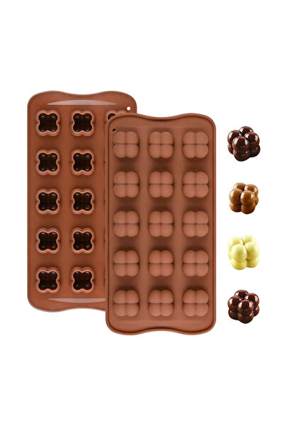 Getshopmini Bubble Çikolata Kalıbı 15 li Bubble Mini Mum Kalıbı 2.2cm GT1103
