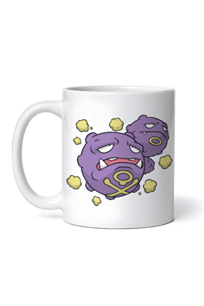 OEM Εξατομικευμένη Λευκή Κούπα, Pokemon Koffing με Αέριο, Inovatix®. 330 ml