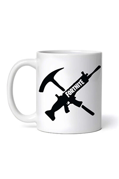 OEM Cană albă personalizată, arme de luptă Fortnite, INOVATIX®. 330ml