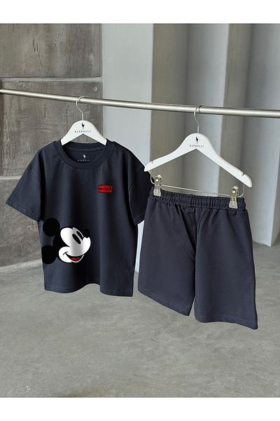 KAPROLLI Unisex Girls Boys Tshirt Shorts Set - 95% Cotton 5% Lycra Printed Patterned Washable Quality Fabric