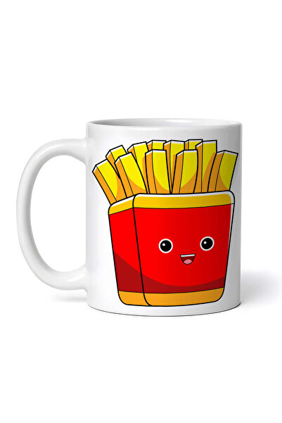 OEM Εξατομικευμένη λευκή κούπα, τηγανητές πατάτες, INOVATIX®. 330 ml