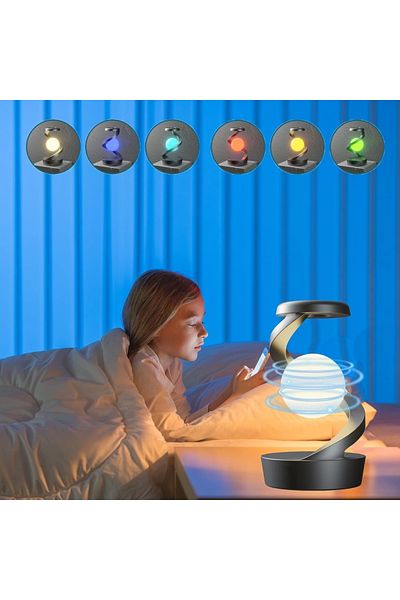 Generic RIZGHWOY Spiral Levitation Ball LED Table Lamp