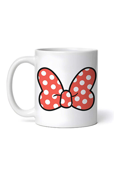 OEM Εξατομικευμένη λευκή κούπα, Minnie Bow, INOVATIX®. 330ml