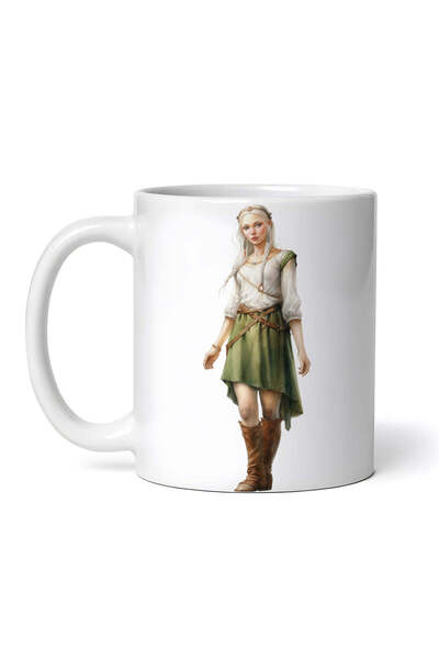 INOVATIX Personalized White Mug, Elf Woman, Inovatix®. 330ml