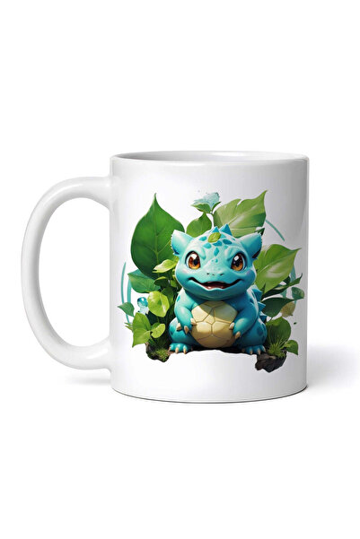 OEM Cană albă personalizată, Pokemon Bulbasaur, INOVATIX®. 330 ml