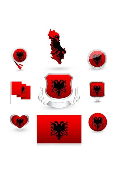 Reysa Tasarım Albania Sticker Set