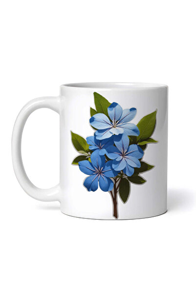 OEM Cană albă personalizată, Plumbago Love Flower, INOVATIX®. 330ml