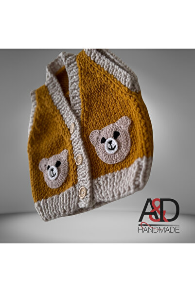 Home Ayıcıklı Bebek Yeleği>Alize>Yün>Bebek Hediyesi>Baby Vest>EL Örgüsü>Handmade