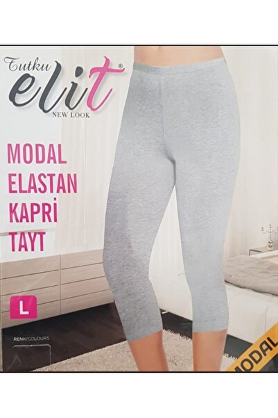 Tutku Elit Modal Elastane Knee Length Capri Leggings 2102