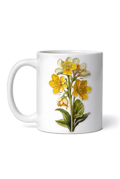 OEM Cană albă personalizată, Cuckoo's Nest Flowers, INOVATIX®. 330ml