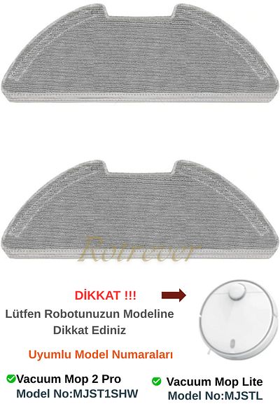 RotRever Xiaomi Vacuum Mop 2 Pro (Mjst1Shw*Model No. Attention) Robot Vacuum Cleaner Compatible 2 Mop Mops