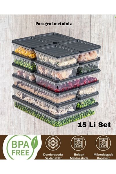 VİZYON Refrigerator Food Storage Container Fridge Organizer Ice Box Storage Container Ice Box Container