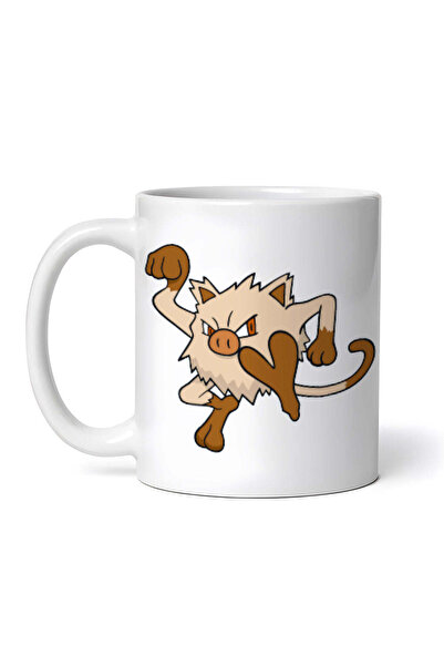 OEM Εξατομικευμένη Λευκή Κούπα, Pokemon Mankey, Inovatix®. 330 ml