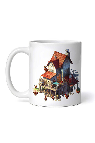 OEM Cană albă personalizată, Fermă de păsări, INOVATIX®. 330ml