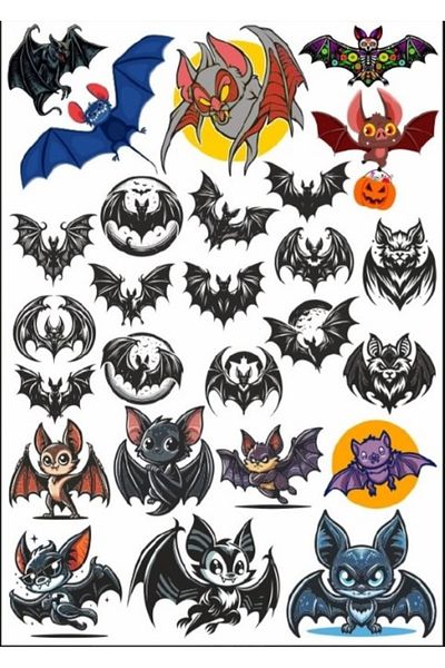 Reysa Tasarım Bat Sticker Set