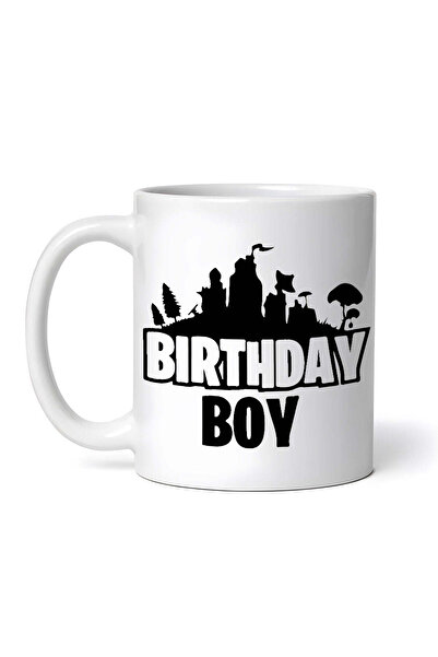 OEM Cană albă personalizată, Fortnite Brithday Boy, INOVATIX®. 330 ml