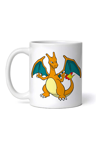 OEM Cană albă personalizată, Pokemon Charizard cu coadă de foc, INOVATIX®. 330ml