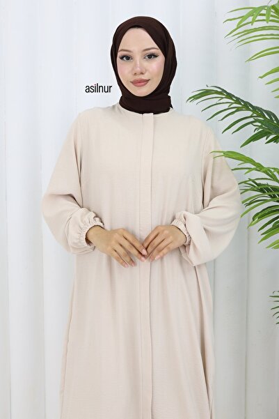 ASİLNUR Sena Ayrobin Σετ με φερμουάρ Διπλό Μπεζ