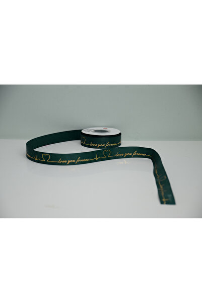 ÇINARASYADAHOME PANGĂ GROGREN 2,5 CM X 23 METRI CU SCRIBERE AURIE LOVE YOU