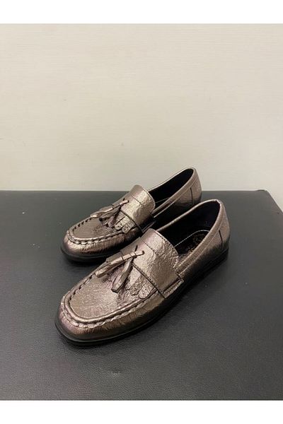 özay bodrum Women's Daily Tassel Loafer Shoes