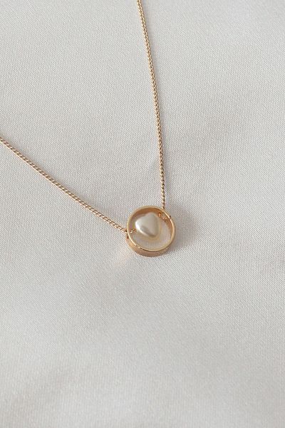 Skygo Gold Color Minimal Heart Figure Women's Necklace - TJ-BKO6850