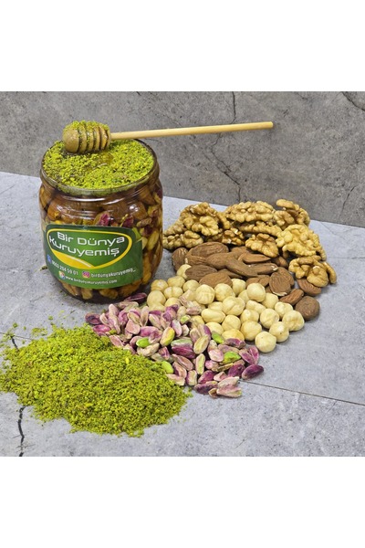 Bir Dünya Kuruyemiş Ballı Kuruyemiş Mix Atom - 500 gr