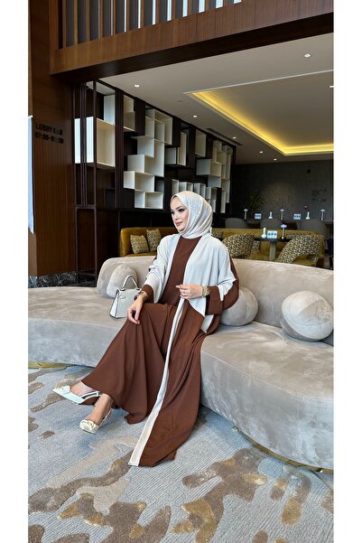 sevannaluxurydesign Double Color Abaya & Dress Double Set