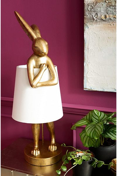 KARE Lampa De Podea Design, Animale Rabbit, Auriu, 88 Cm, E14, Sursa De Lumina Nu Este Inclusa