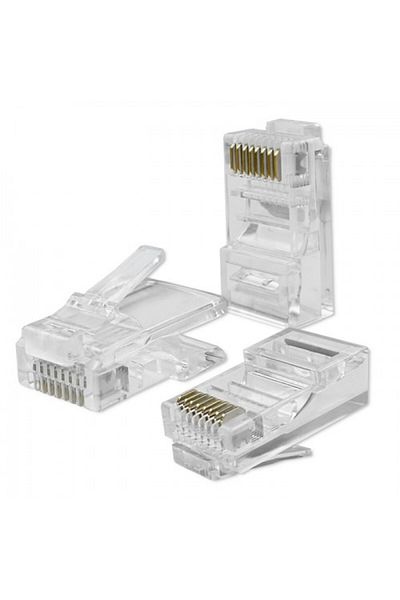 OEM Qoltec RJ45 CAT5e UTP connectors Gold-plated contacts 10 pieces