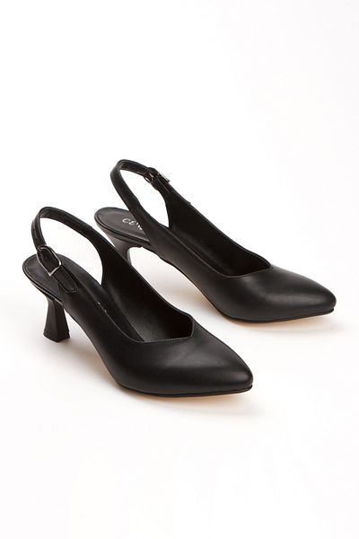 MFT AYAKKABI Women's Thin Heeled Pointed Toe Casual Shoes