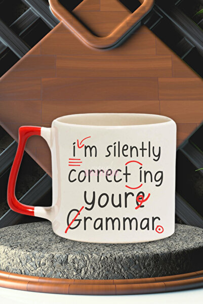 qoeuyl boutique Silently Correcting Your Grammar Baskılı İngilizce Öğretmeni ...