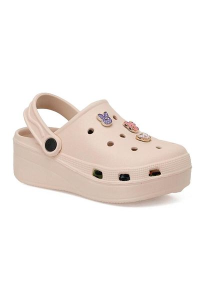 Kinetix Lenya-F 30/35 Girl's Emoji Closed Front Pvc Slippers