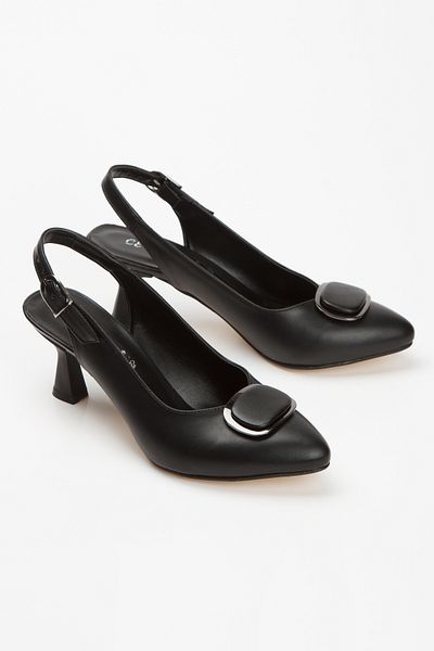 MFT AYAKKABI Women's Thin Heeled Pointed Toe Casual Shoes