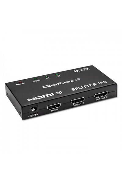 OEM Qoltec Active HDMI Splitter Adapter 2 x HDMI 4K x 2K 3.4 Gb/s High Stability