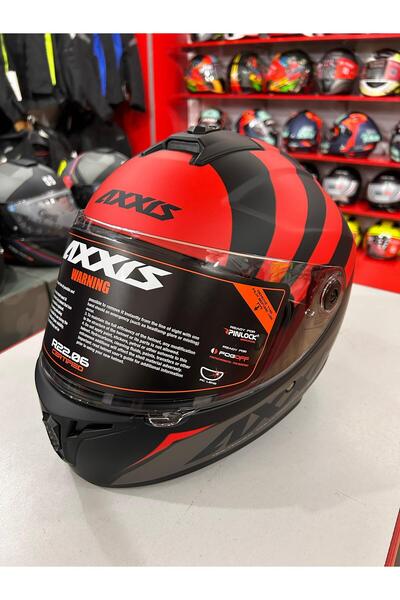 CYRIL HELMETS AXXIS DRAKEN S PREMIER B5 MATT RED XXL