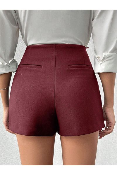 Mixlayt Shorts Skirt Burgundy
