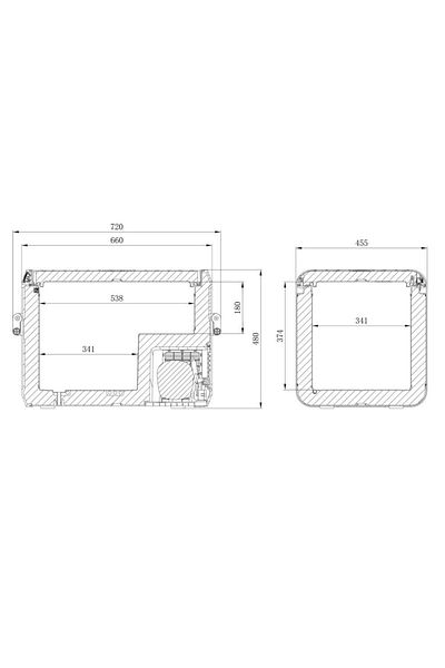 Dometic Car refrigerator with compressor Dometic CFX3 55, 12/24/220V, 55 liters