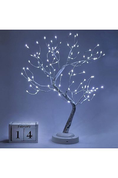 Generic Easter Tree - 108 LED Silver - Bonsai Tree Light with 8 Lighting Modes & Timer - Fairy Light Tree
