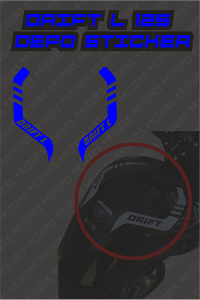 TRİDERS Drift L 125 Depo Strip Sticker Acoperire