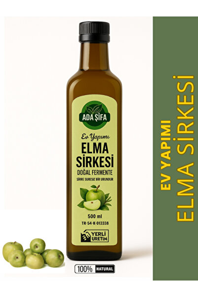 Adaşifa Ada Şifa Ev Yapımı Elma Sirkesi 500 ml – Doğal Fermente Sirke