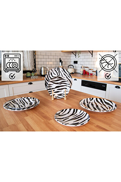 G Gültaş Melamin ve Plastik 4 KİŞİLİK 8 PARÇA MELAMİN KIRILMAZ SERVİS TABAĞI