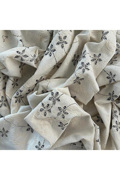 Doray Kumaş Keten Kumaş / Brode Nakış İşlemeli / DRY 2033