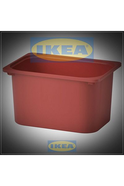 IKEA Trofast Toy Storage Box, Red, 42X30X23 cm