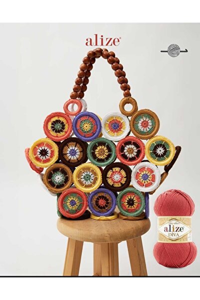 Alize Diva 187 Merserize El Örgü Ipi Örgü Crop Modelleri -187 Sarı Crop Örgü Elbise Pareo