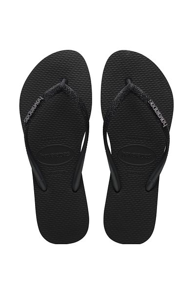 Havaianas Slim Glitter Black Women's Slippers 2024