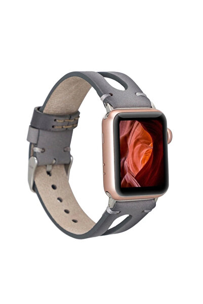 Genel Markalar Apple Watch Uyumlu Deri Kordon BA2 42-44-45mm RST9EF