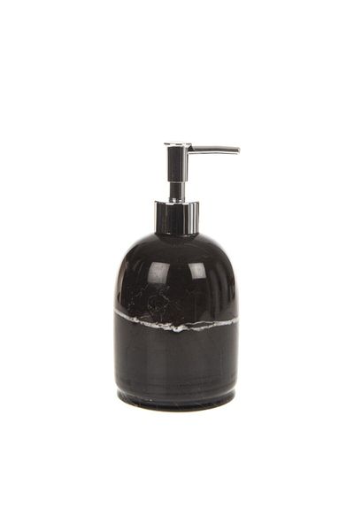 mar&more Black Liquid Soap Dispenser - silver Head
